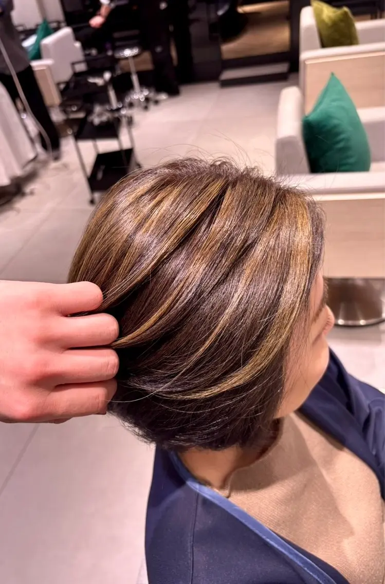 カラー カラーモデル募集中 ️🩵小林沙瑛🩵のヘアスタイル