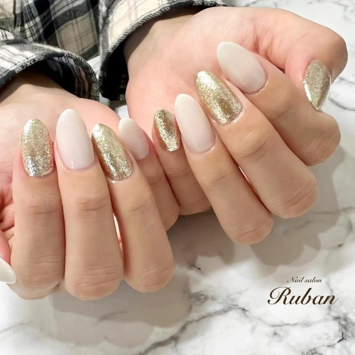 ネイル ラメ(グリッター) ワンカラーネイル シンプルネイル Nail salon Rubanのネイルデザイン