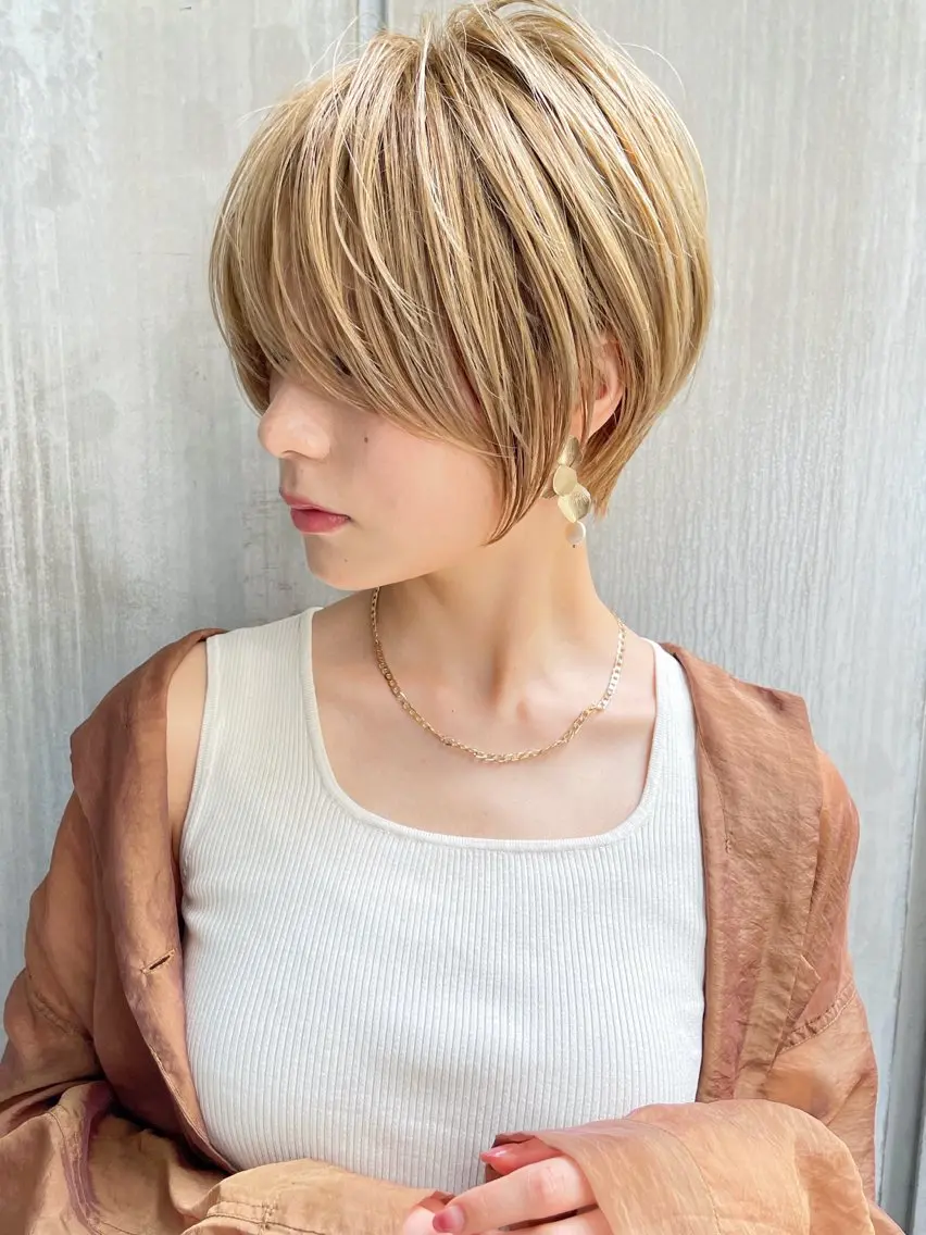 ショート ショートボブ 丸みショート ボブ 似合わせカット ショートヘア 銀座/大人ショート /絶壁解消/若狭真央のヘアスタイル