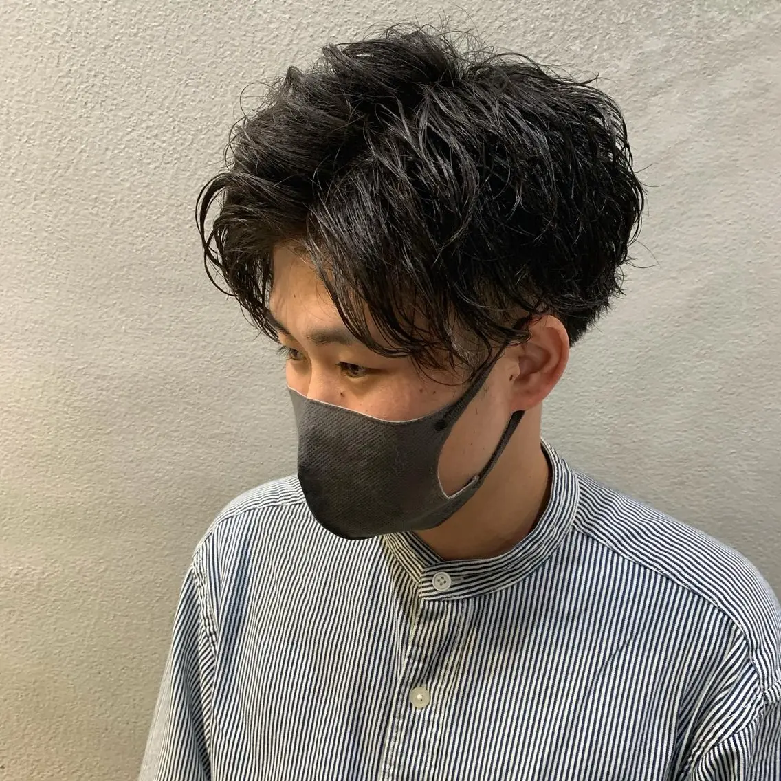 ショート パーマ メンズ カット パーマ トリートメント キマるメンズパーマ クメユウキのヘアスタイル