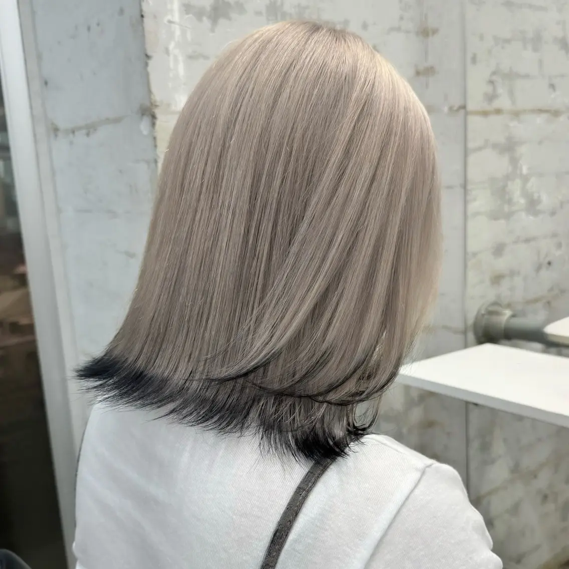 ミディアム カラー ヘアアレンジ ヘアカラー 💗💗韓国レイヤー yu-ki💗💗のヘアスタイル