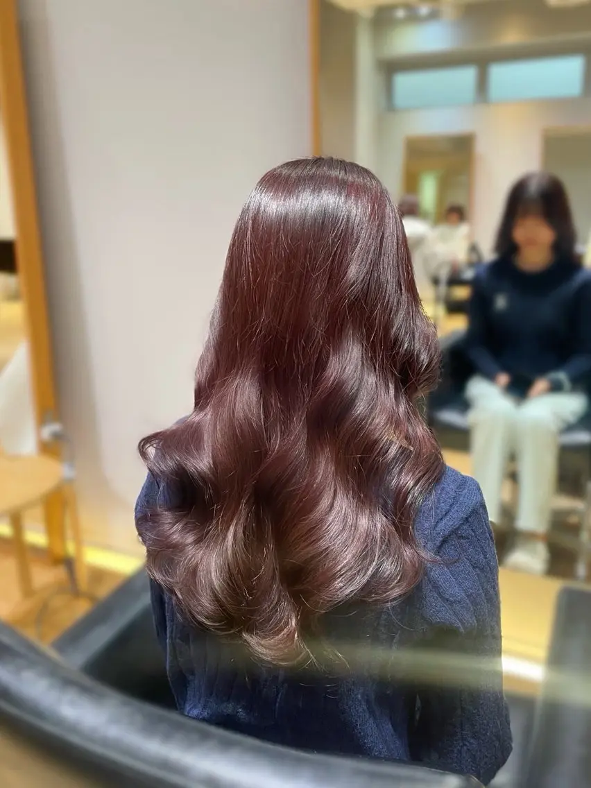 ロング カラー パーマ ブリーチ ラベンダーカラー ラベンダーピンク ブリーチなしカラー ピンクカラー カット ヘアカラー トリートメント 縮毛矯正/レイヤー 🌙児玉光瑠のヘアスタイル