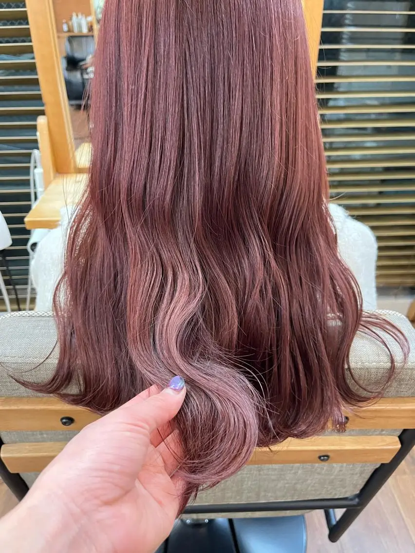 ダブルカラー(ケアブリーチ込み)+サービストリートメント+シャンプーブローの写真