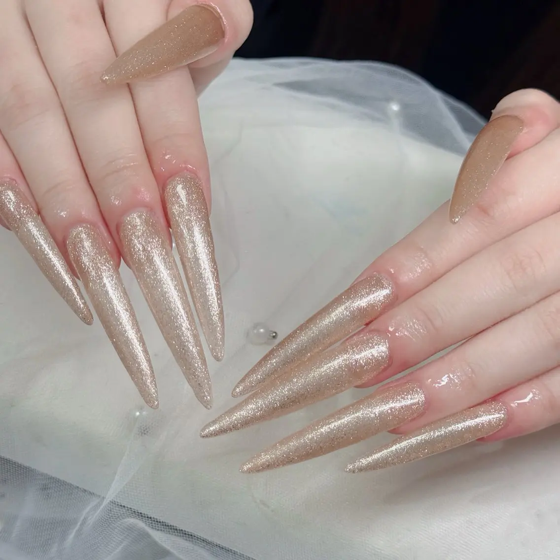 ネイル フットネイル フレンチネイル グラデーション 韓国ネイル ロングネイル ハンドネイル Hani Nail Salonのネイルデザイン