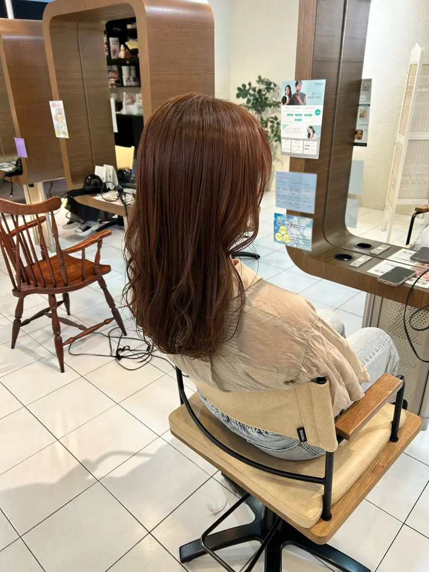 セミロング カラー グレージュ カット ヘアカラー アニメオタク美容師/ miharuのヘアスタイル