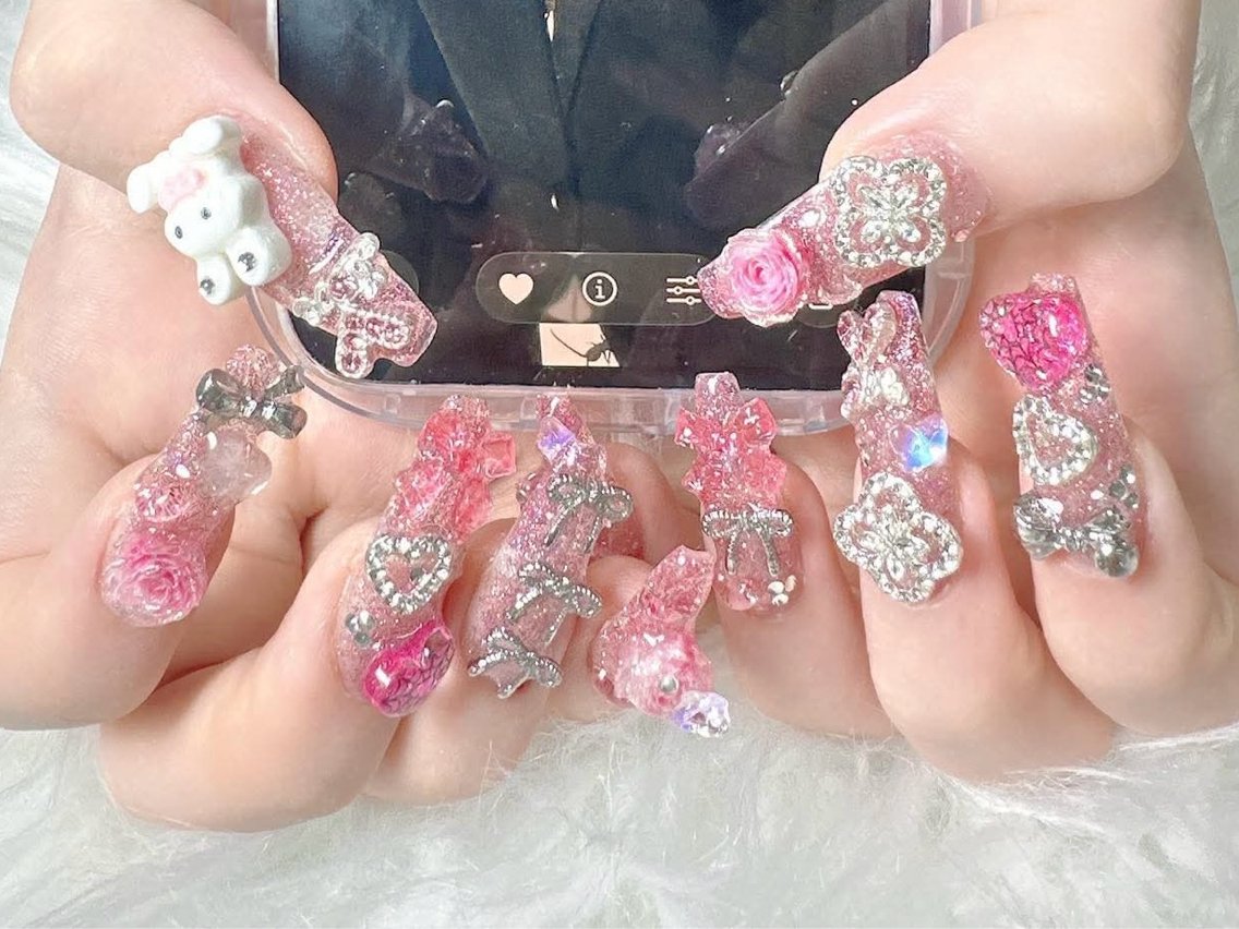 ネイル ブラウン フレンチネイル 韓国ネイル マグネットネイル ニュアンスネイル ハンドネイル Hana Rose Nailのネイルデザイン