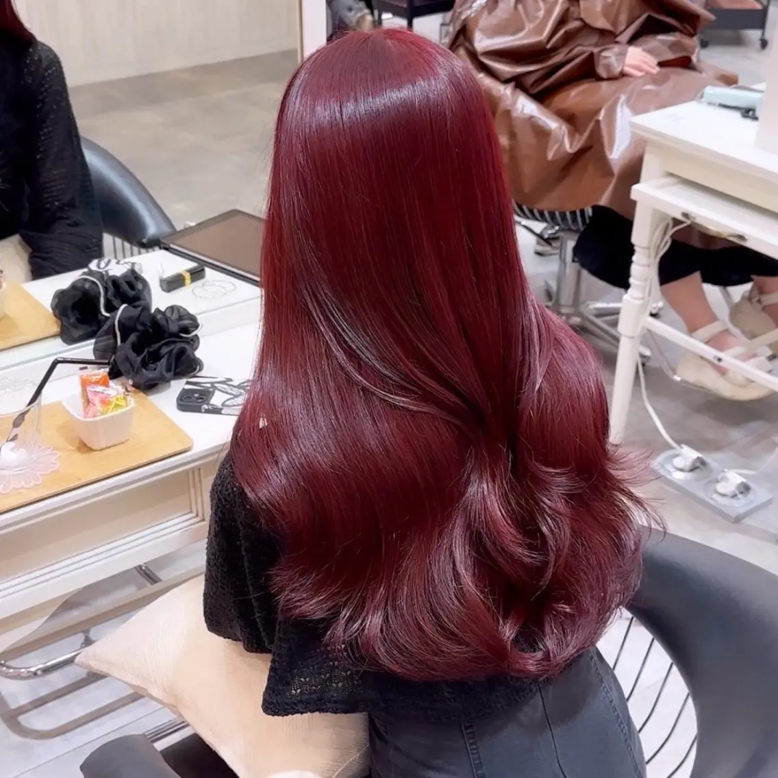 カラー 艶カラー/ヘアセット /momo🎀のヘアスタイル