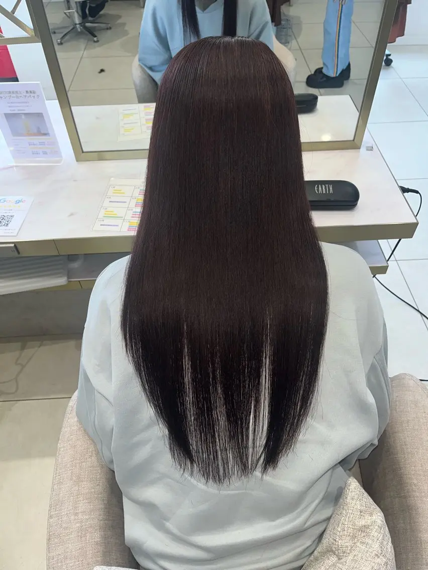 ロング 吹田 駿 髪質改善縮毛矯正のヘアスタイル