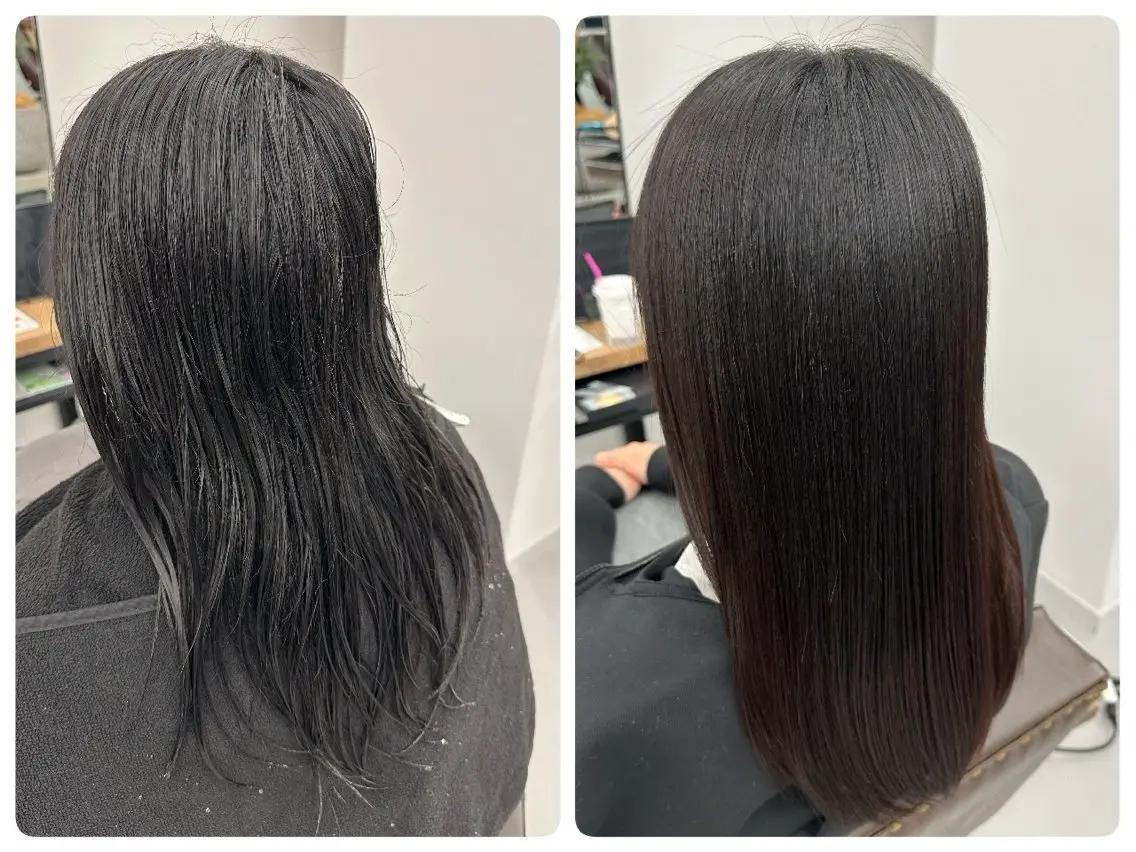 セミロング 縮毛矯正 トリートメント 生天目 翔斗のヘアスタイル
