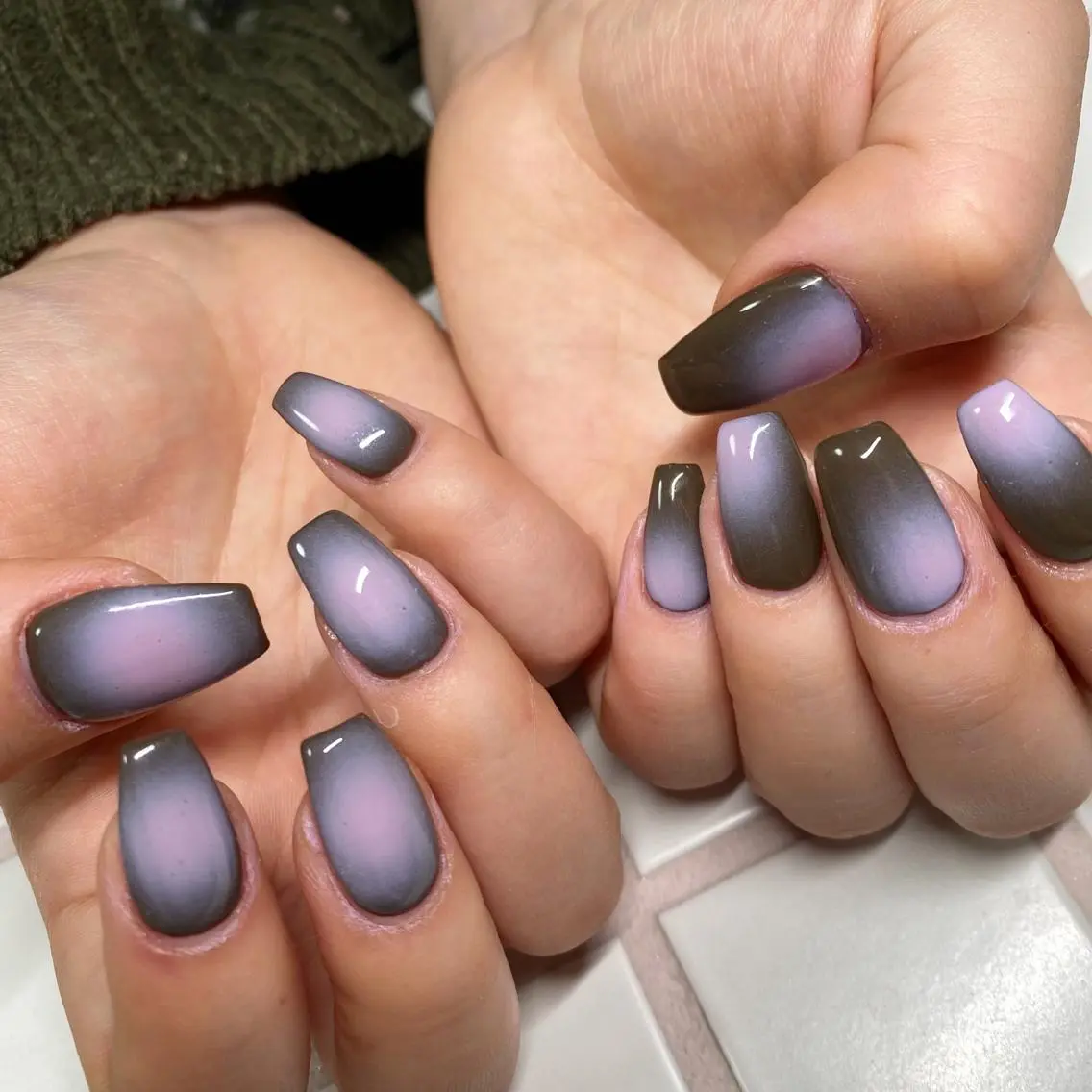ネイル アートネイル オーロラネイル フレンチネイル 氷ネイル・うるうるネイル マグネットネイル ハンドネイル Nail by Licorneのネイルデザイン