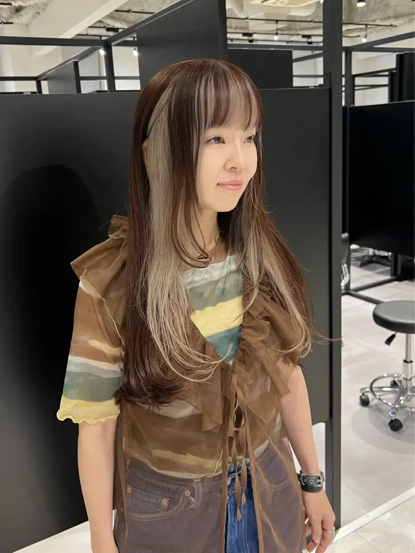 ロング カラー ヘアカラー トリートメント kimika🥑 メンズ/髪質改善のその他イメージ