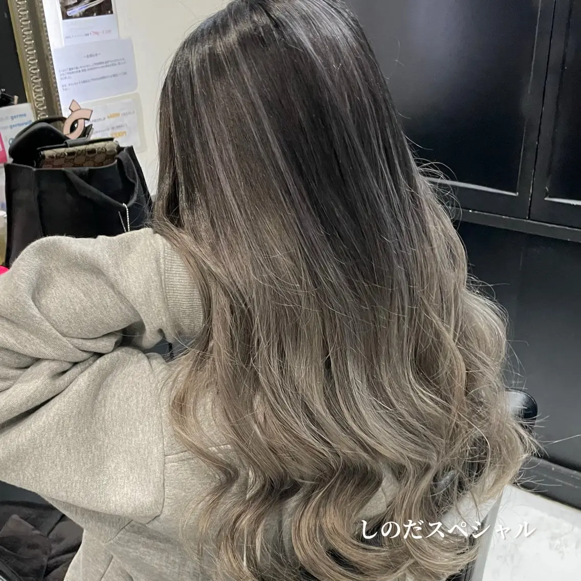 ロング カラー バレイヤージュ レイヤーカット 🦖店長🦖pino #しのだスペシャルのヘアスタイル