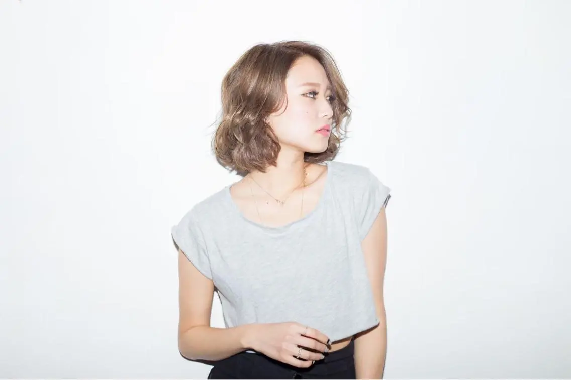 ミディアム カット ヘアカラー トリートメント 吉田 典弘のヘアスタイル