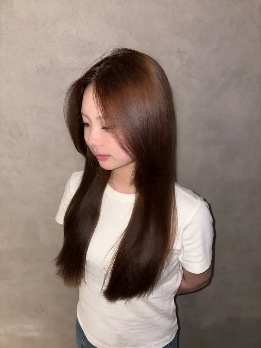 ロング カラー ヘアカラー 《.Xian》こゆき /艶カラーのヘアスタイル