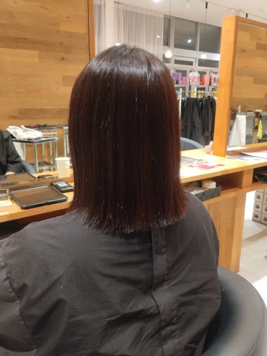 ミディアム カット 合田 美空のヘアスタイル