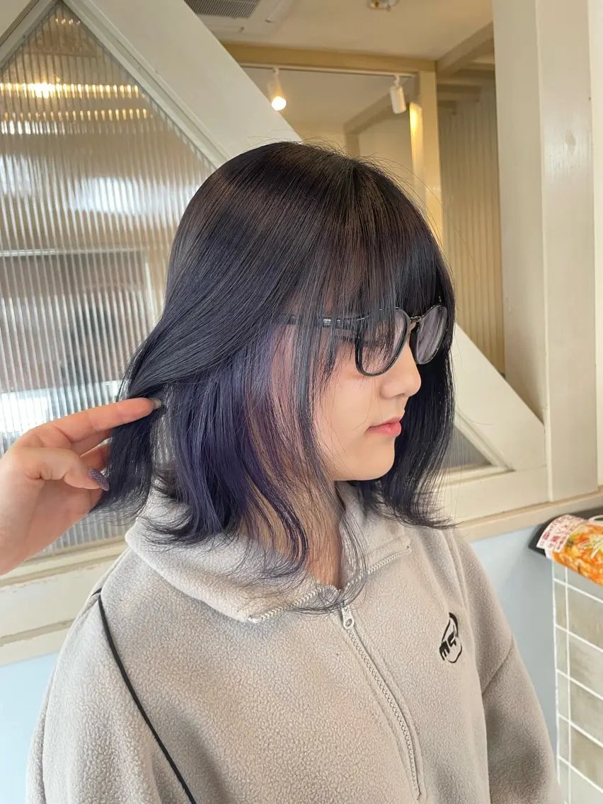 📔カット+イヤリングカラー+髪質改善TRの写真
