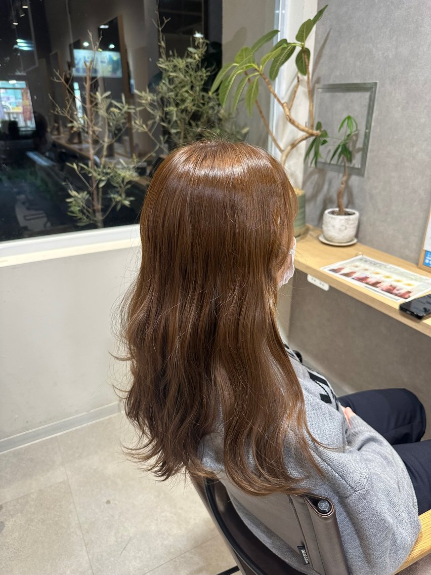 ロング カット カットモデル募集/ レイヤー/松尾麗実のヘアスタイル