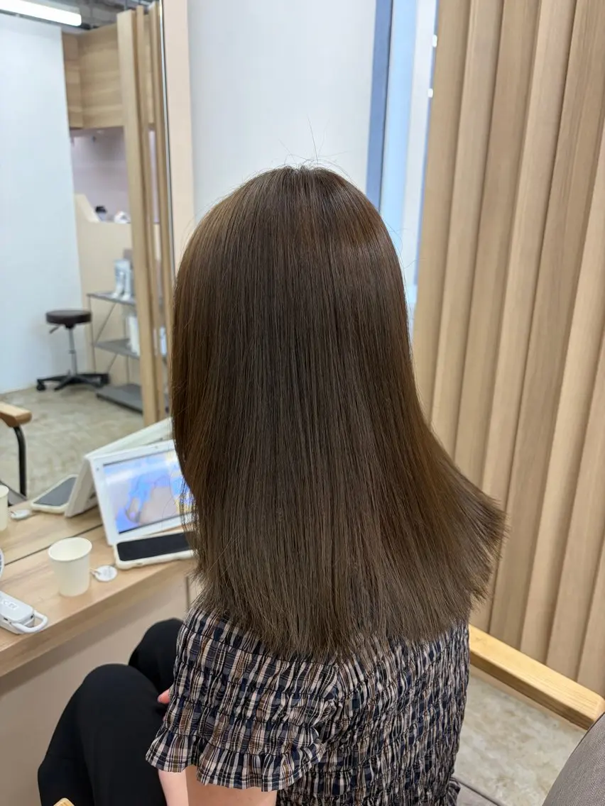 セミロング ヘアカラー 村田 竜牙のヘアスタイル