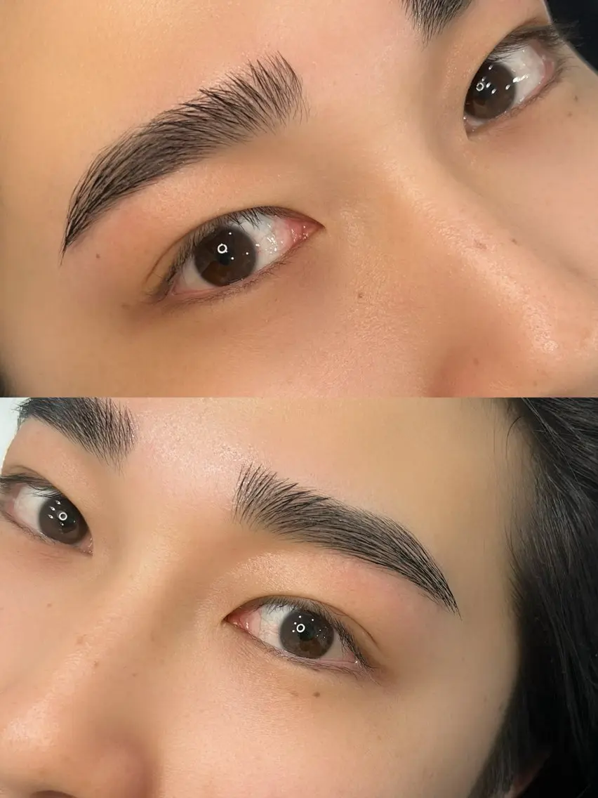 メンズ眉毛ワックス脱毛の写真