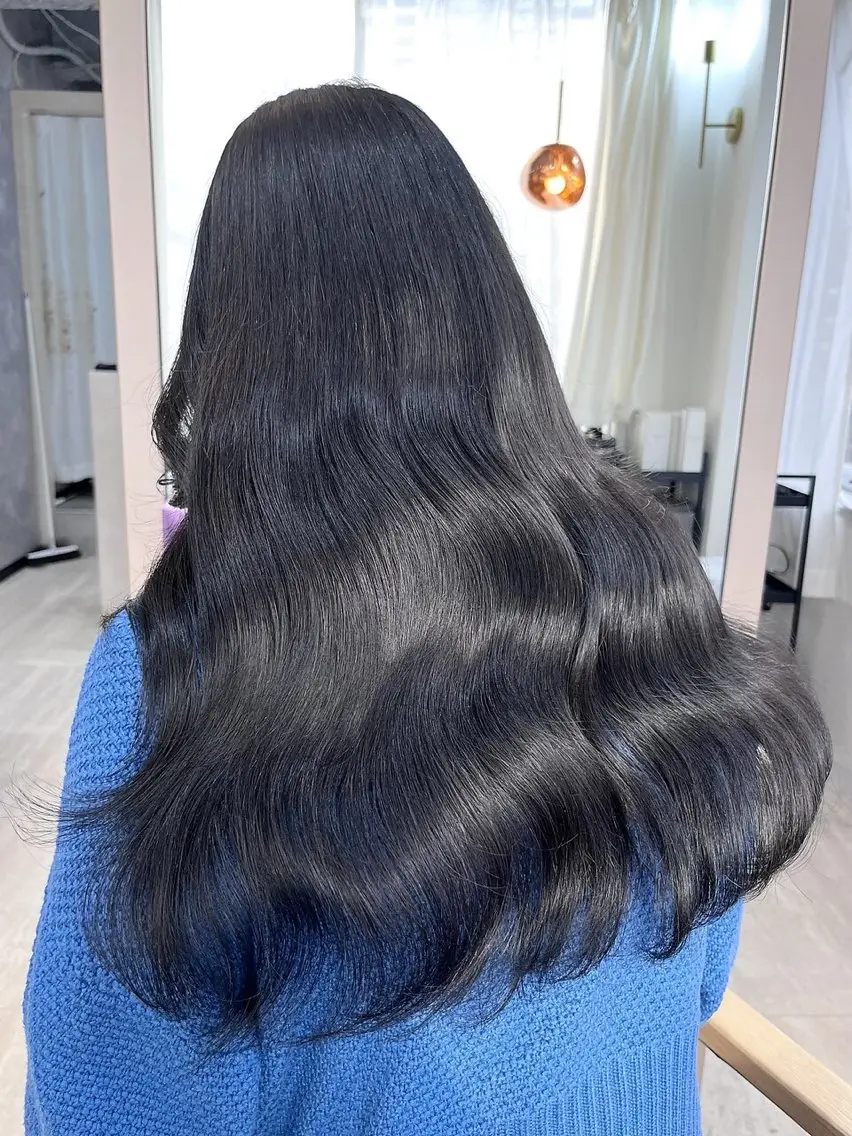 ロング 🎀🎶はがりな ワンカラー💝のヘアスタイル
