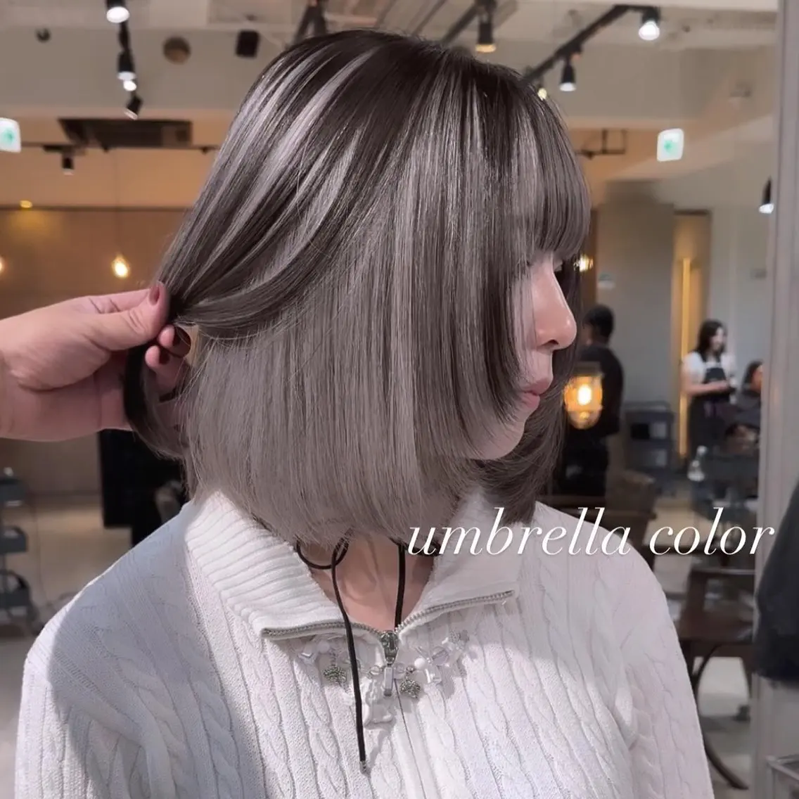 ミディアム カラー カット ヘアカラー トリートメント ヘアセット 💜ハイトーン💛 マジカルかいちゃんのヘアスタイル