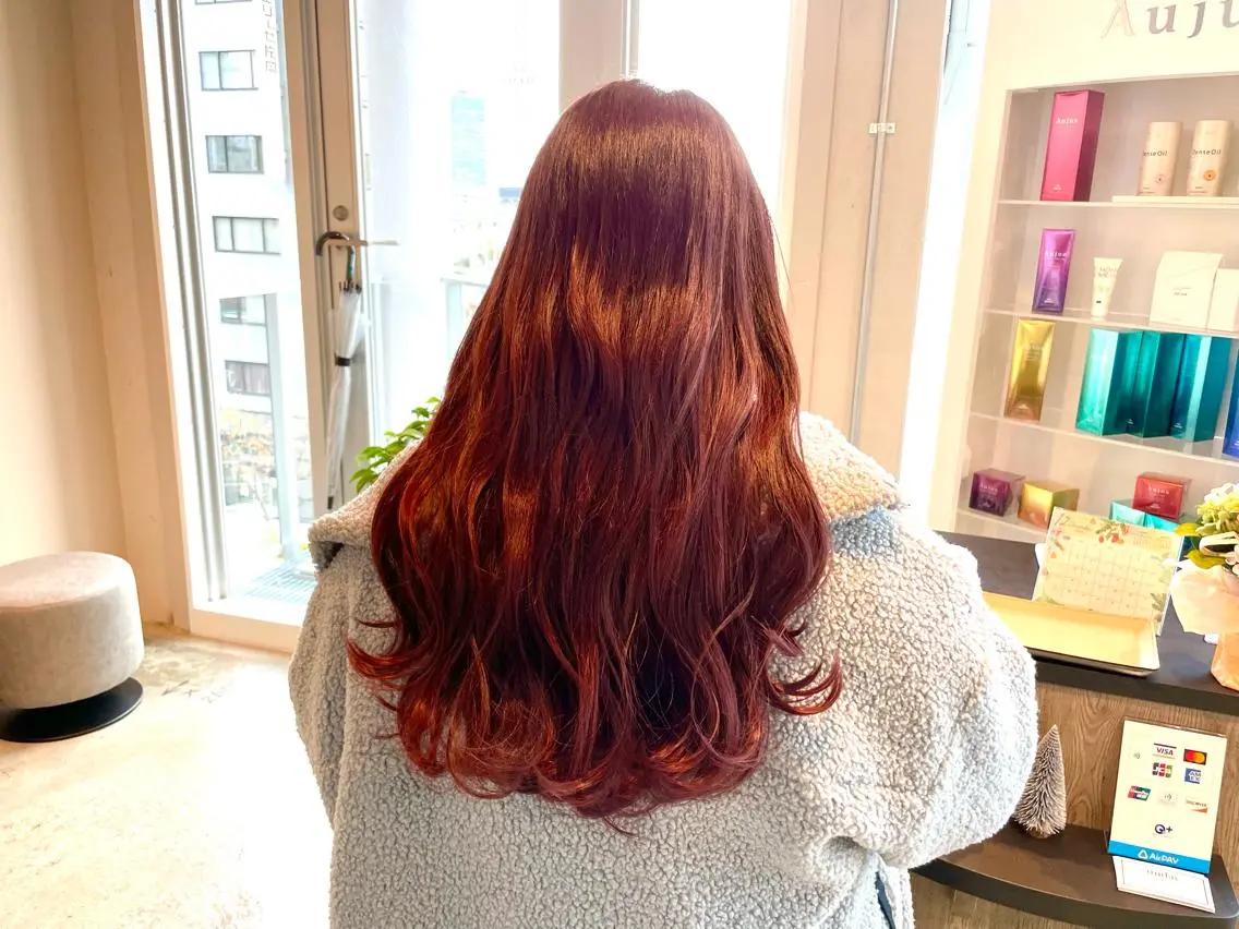 セミロング カラー カット トリートメント ✨髪質改善/ハイトー ン/艶髪高山のヘアスタイル