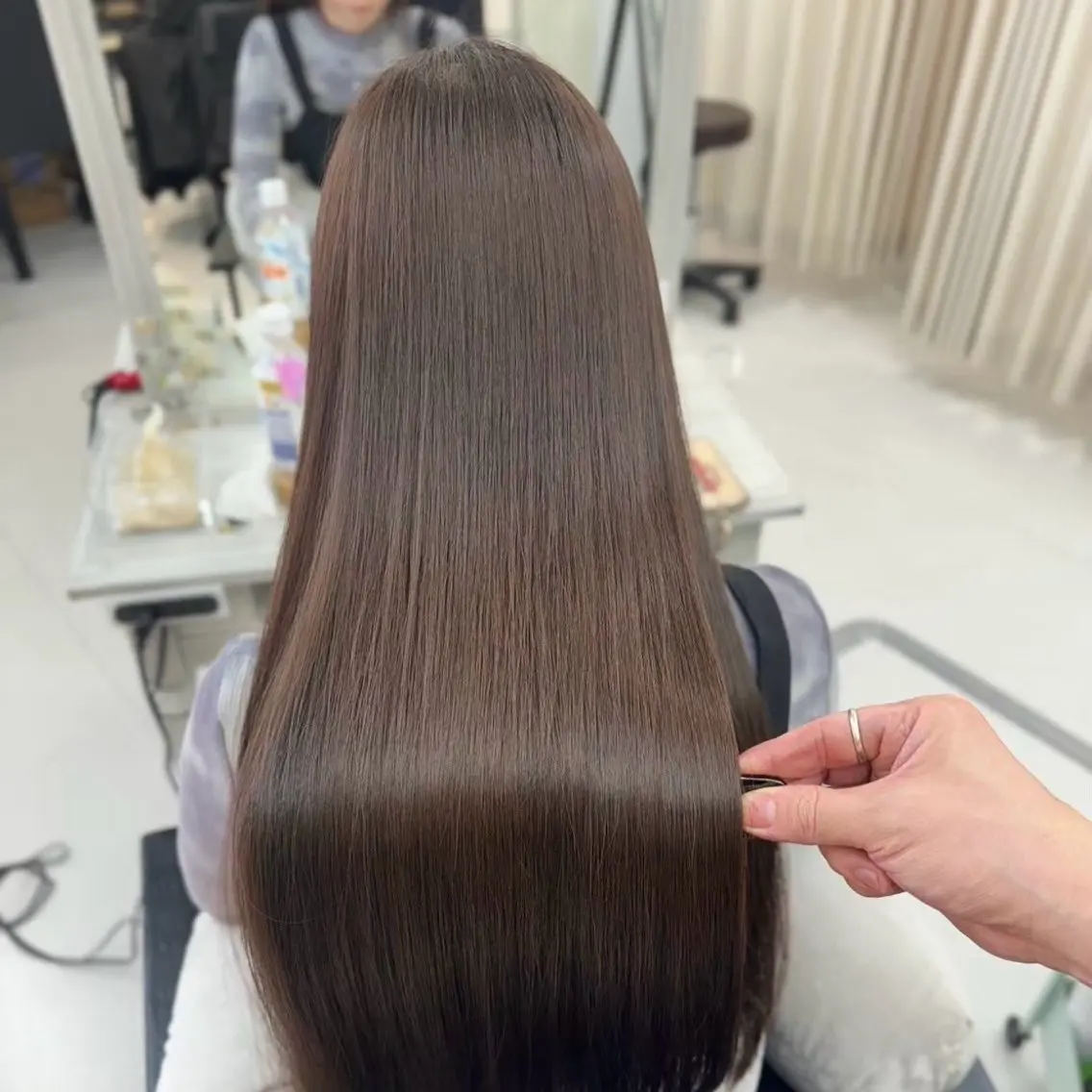 ロング 縮毛矯正 透明感カラー💫 Katsukiのヘアスタイル