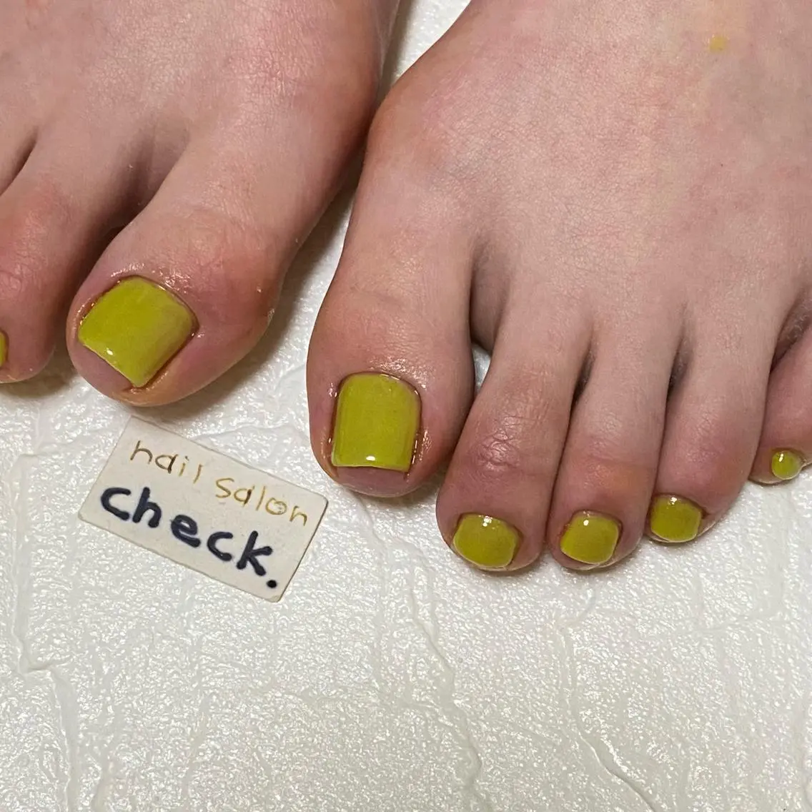ミニモ限定⭐️フットネイル　（ワンカラー）の写真