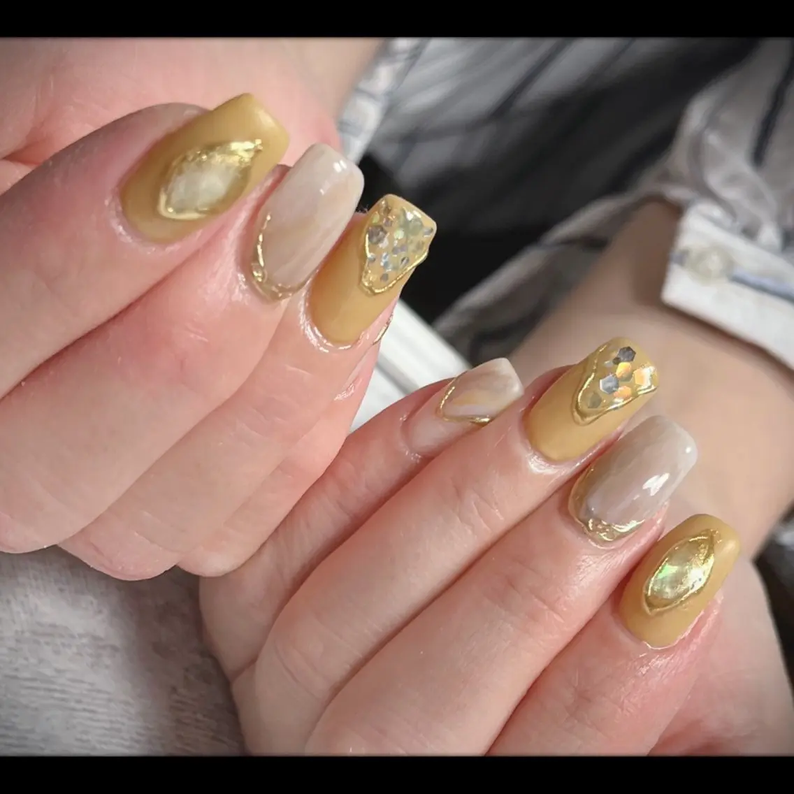 ネイル 持ち込み ハンドネイル M nail 市原市ちはら台のネイルデザイン