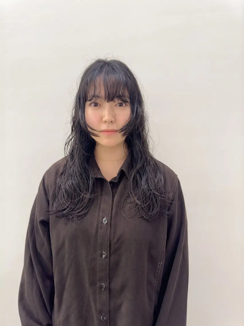 ロング カット パーマ つくばUtooe's 副店長 寺沢颯のヘアスタイル