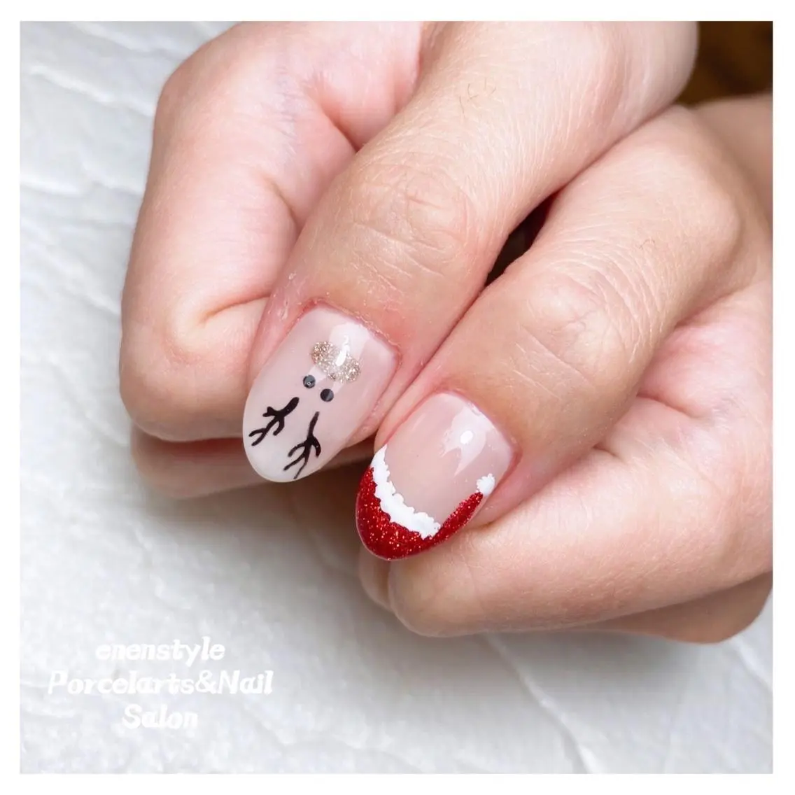 ミディアム ネイル 🐾enen style 🐾のネイルデザイン