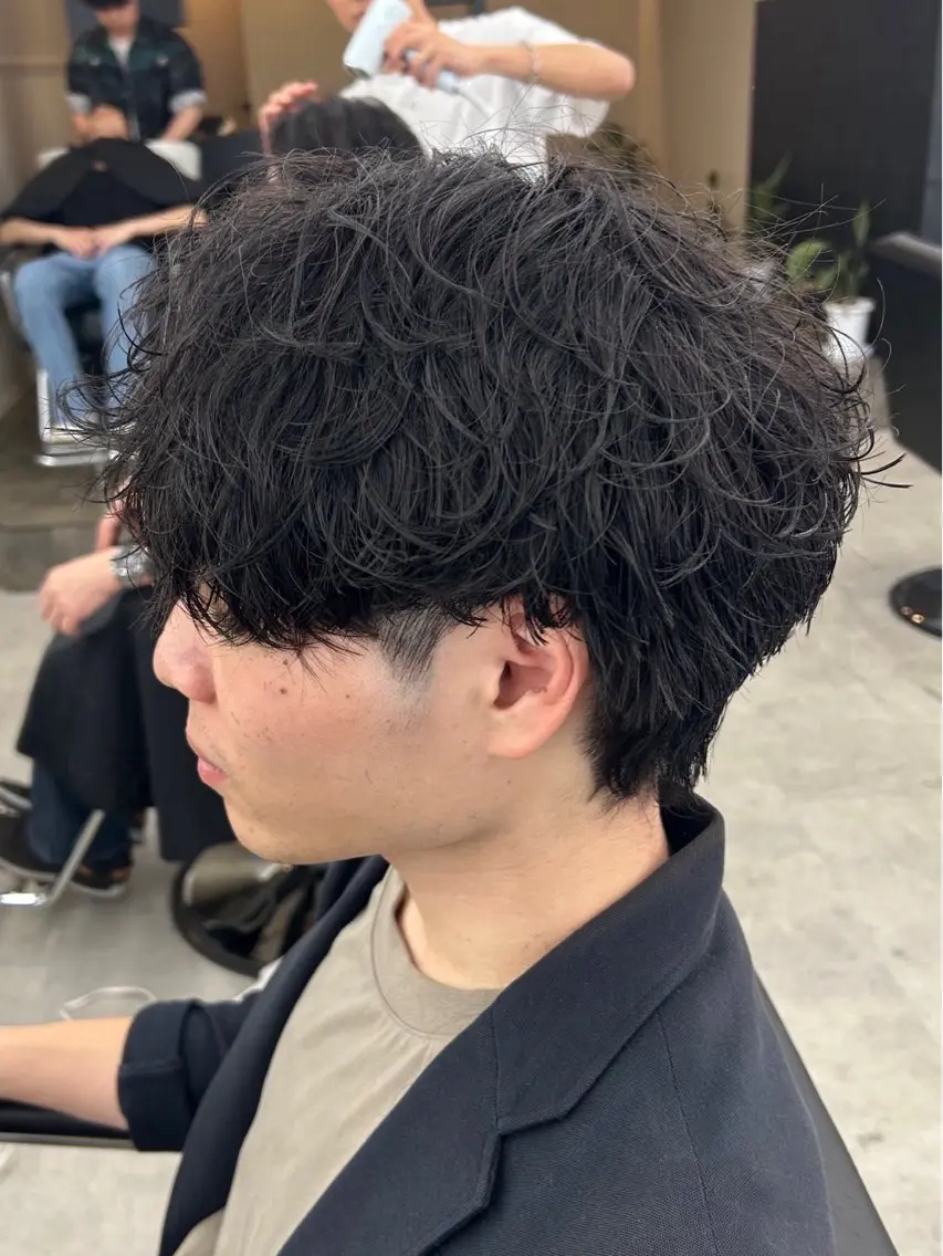 パーマ カット パーマ 【メンズ特化】 韓国風／歩夢🔥のヘアスタイル