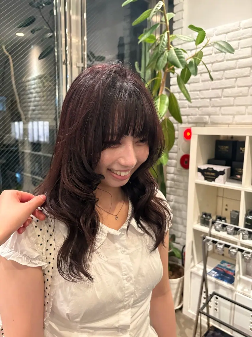 ミディアム ヘアカラー ヘアセット riko表参道/ ボブ/アンニュイヘアのヘアスタイル