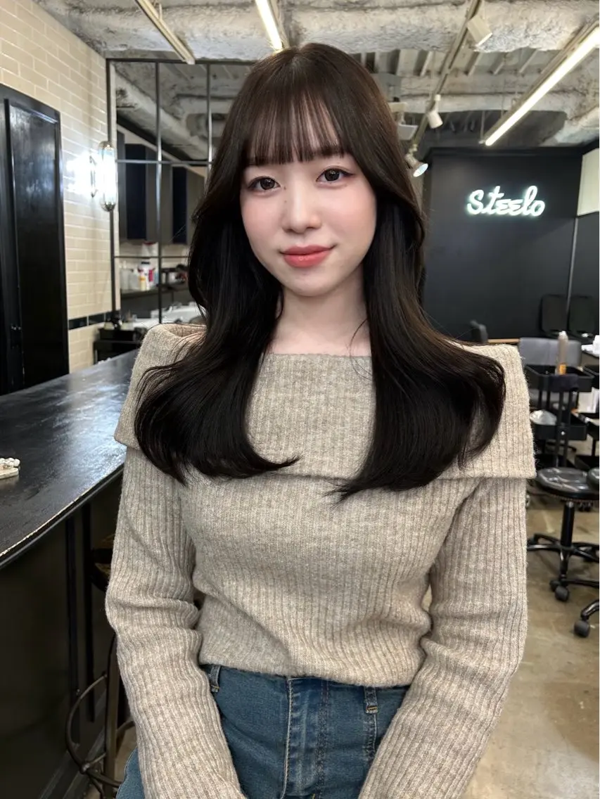 ロング カラー カット ヘアカラー トリートメント 地毛風艶カラー🌿 喜多夏海のヘアスタイル
