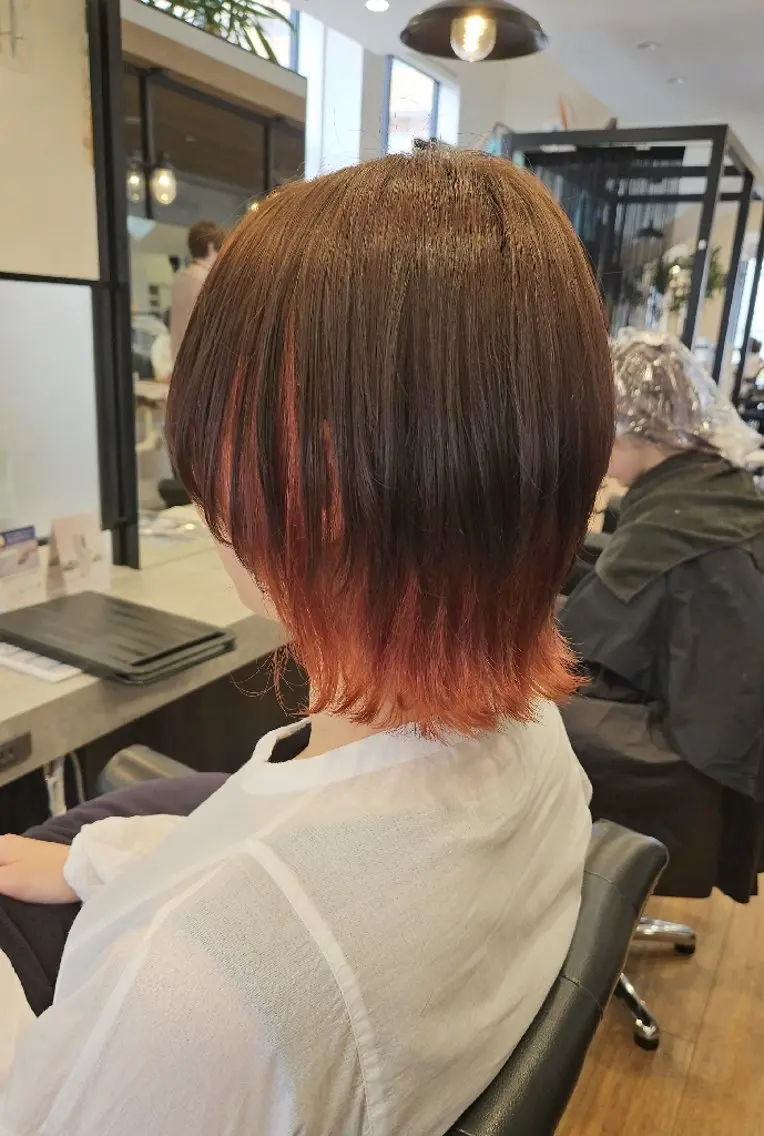 カラー ミディアム カット ヘアカラー トリートメント 関口 友菜のヘアスタイル