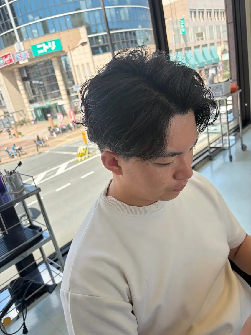パーマ メンズ ビジネス メンズパーマ ニュアンスパーマ カット パーマ ✨似合わせ特化美容師 WILL上村　拳吾のヘアスタイル