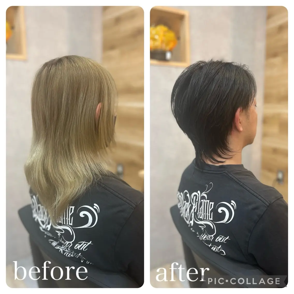 メンズ メンズウルフカット ウルフカット カット ヘアカラー トリートメント Aguhair milo森山知幸のヘアスタイル