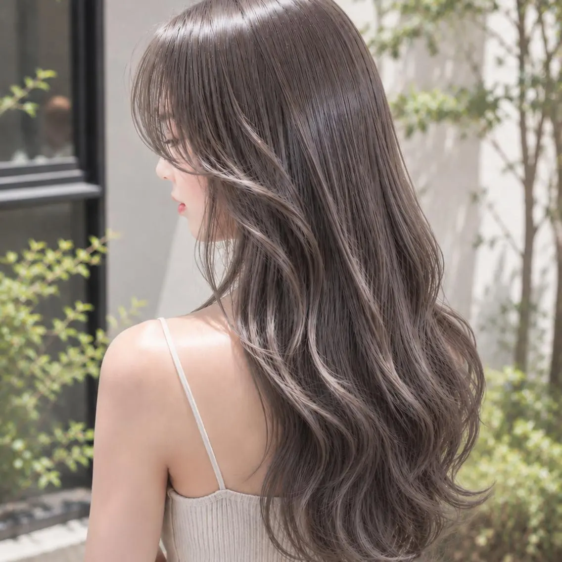 ロング カラー アディクシーカラー 透明感カラー グレージュ シアーグレージュ 髪質改善 カット ヘアカラー トリートメント SOURCE天王寺/ ヘアケア/艶カラー✨のヘアスタイル