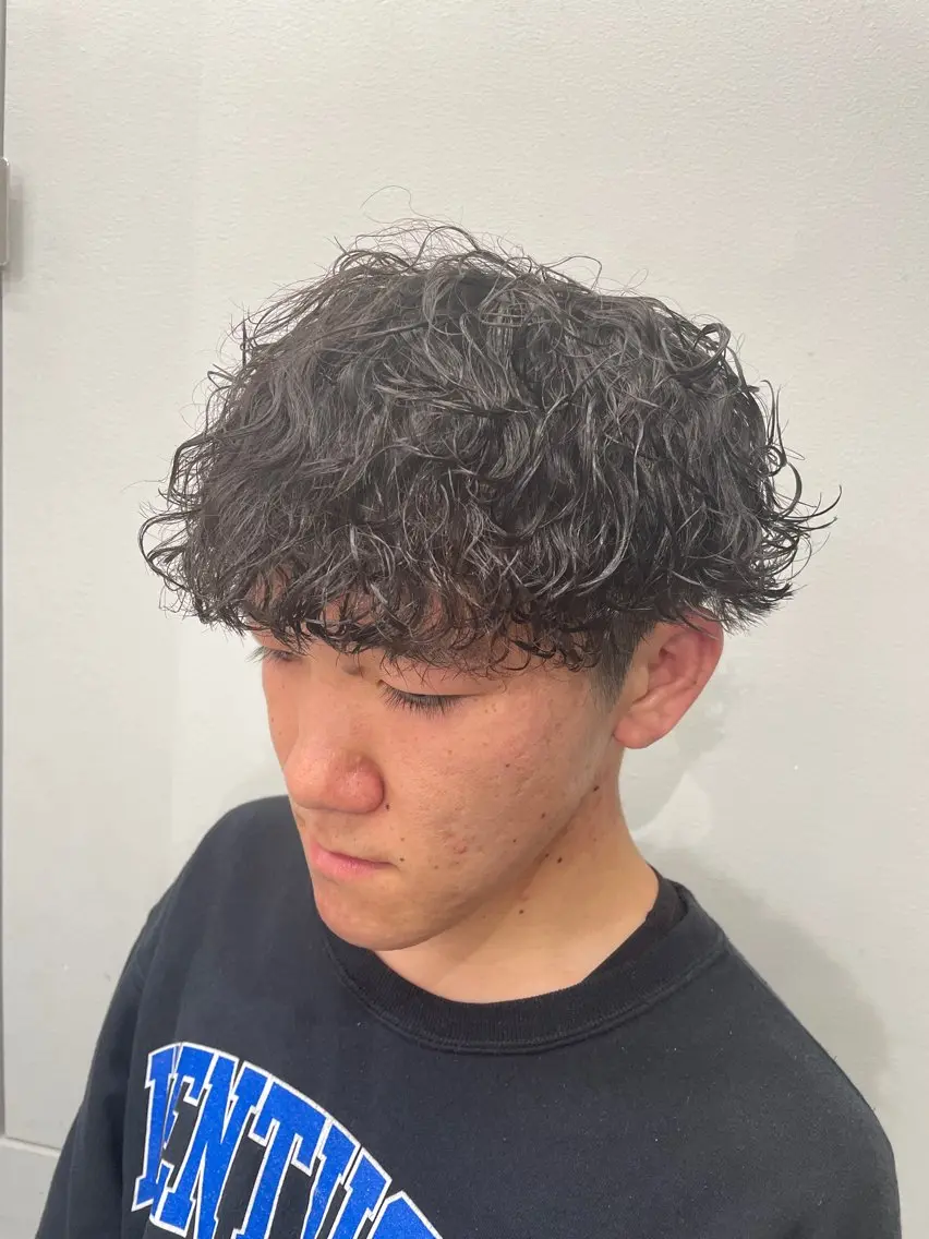 パーマ メンズ 京都河原町 メンズパーマ助川龍哉のヘアスタイル