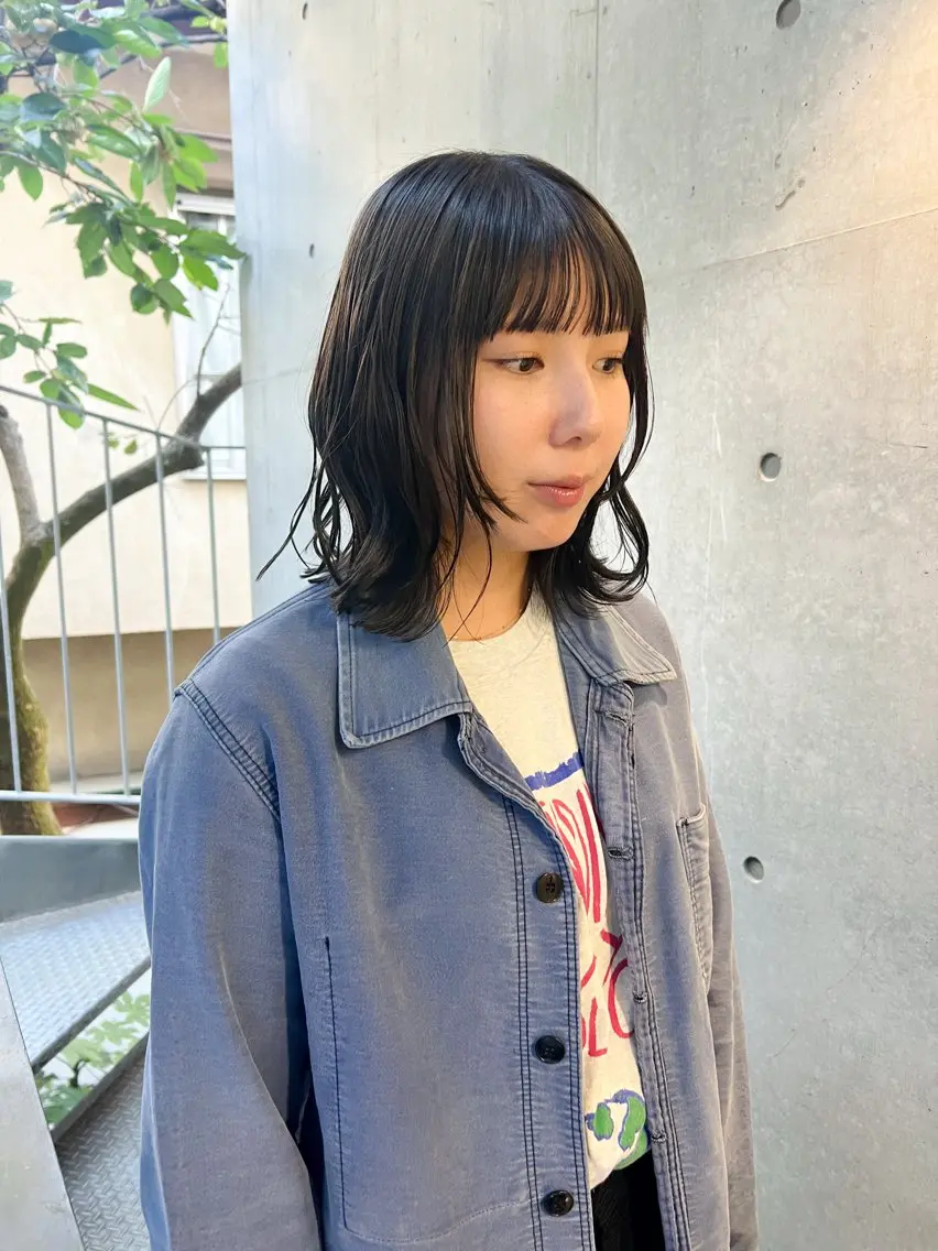 ミディアム カラー カット ヘアカラー トリートメント 艶カラー/パーマ 🐕🦺Nagiのヘアスタイル