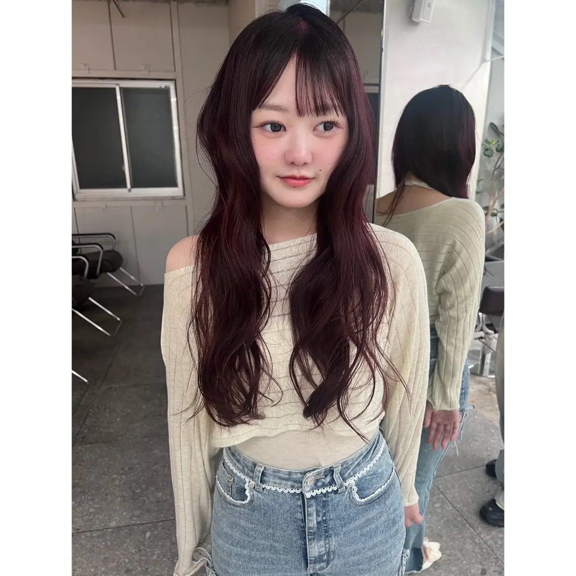 ロング ヘアカラー fev kihoのヘアスタイル