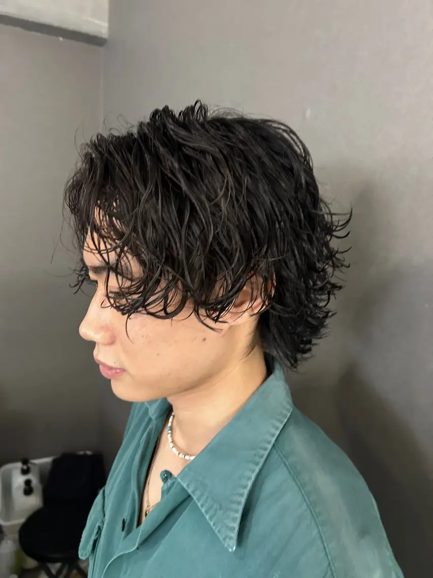 パーマ メンズ カット パーマ トリートメント ヘッドスパ ヘアセット カズキ🌼曲がる 縮毛矯正のヘアスタイル