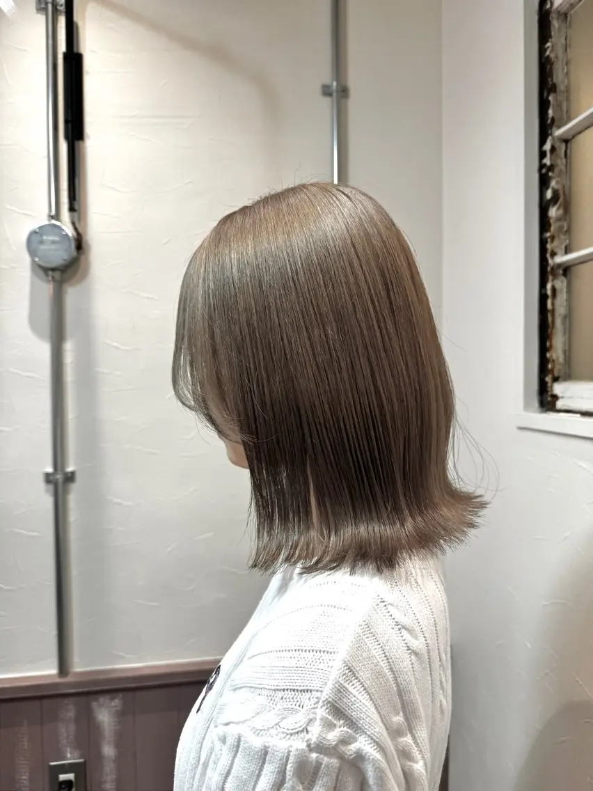 ミディアム カラー カット ヘアカラー トリートメント ダブルカラー /レイヤー/アリサのヘアスタイル