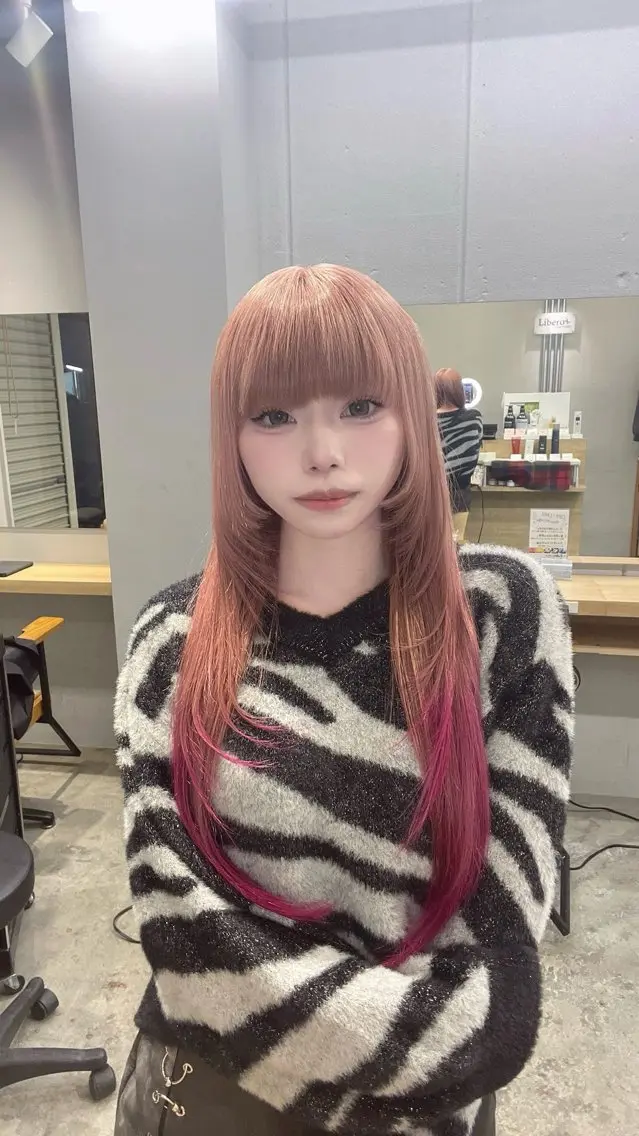 ロング カラー ブリーチ ヘアカラー トリートメント Libero 柏/ のぐち  ゆうきのヘアスタイル