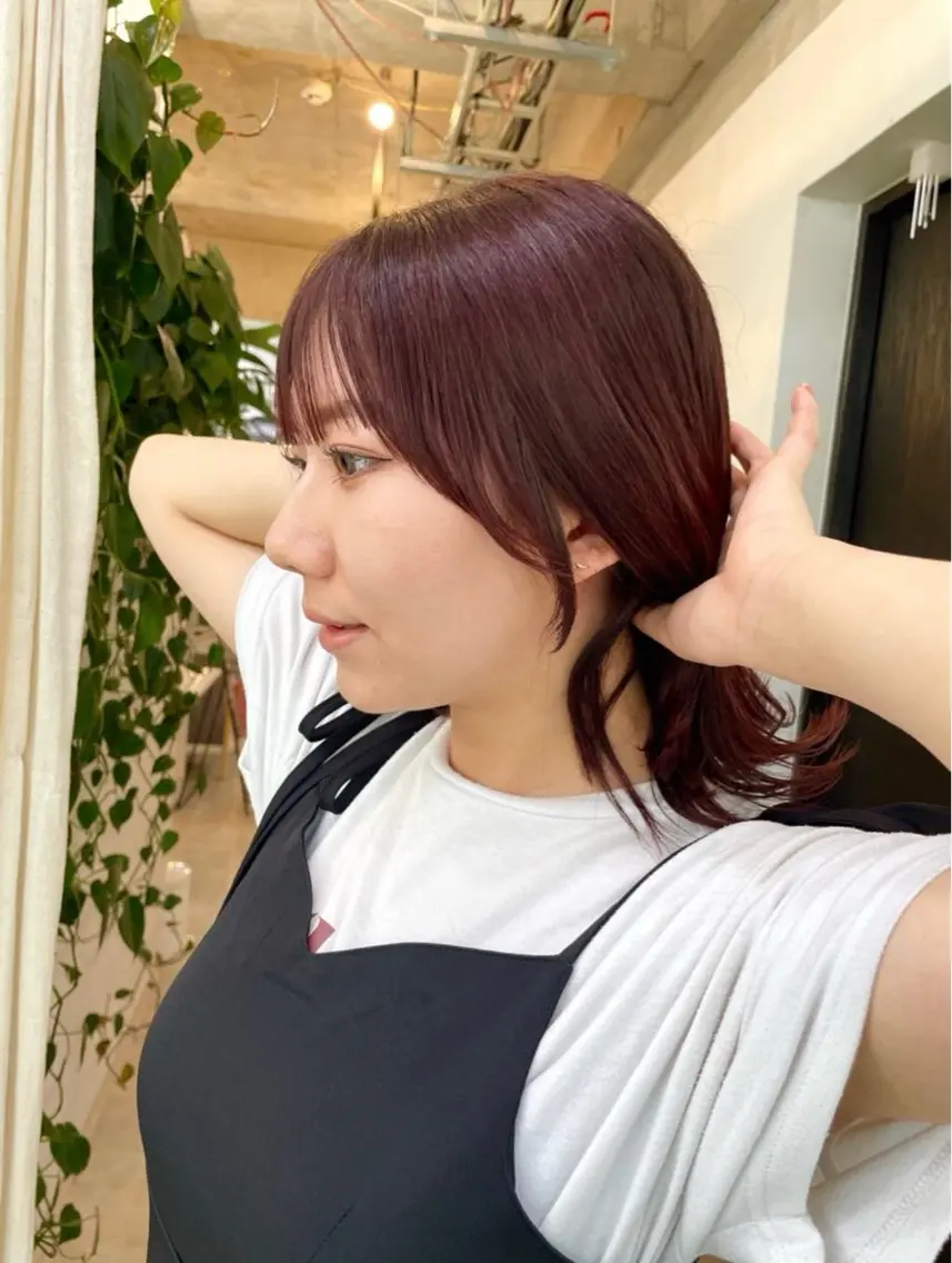【博多エリア最安値】顔まわりカット＋ワンカラー＋トリートメントの写真