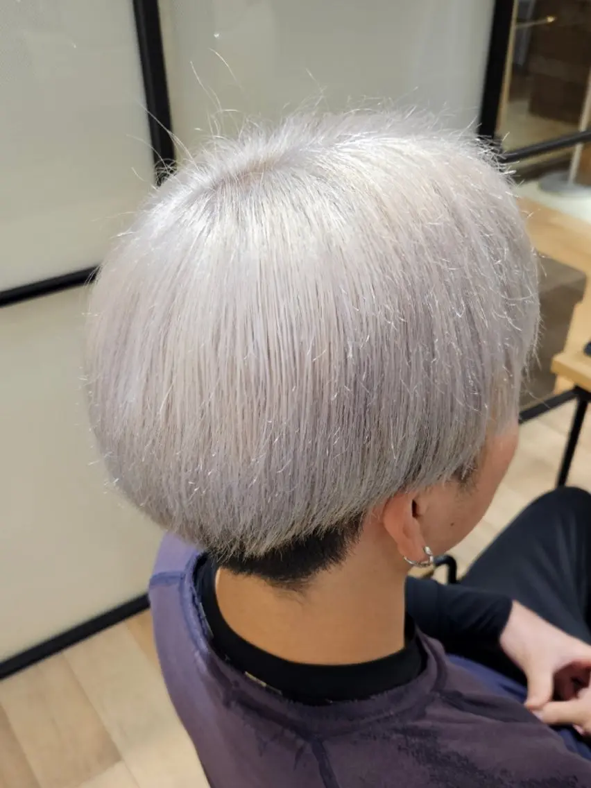 メンズ ショート カラー ヘアカラー トリートメント Miuri/ミユリ 柔らかい雰囲気ヘアのヘアスタイル