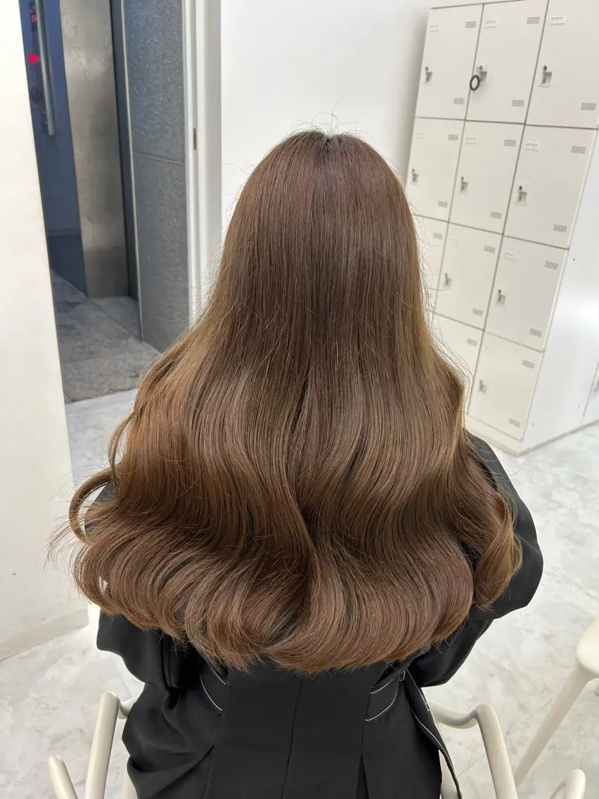 カラー ヘアカラー トリートメント 透明感ベージュ🎀 Anju/渋谷🎀のヘアスタイル
