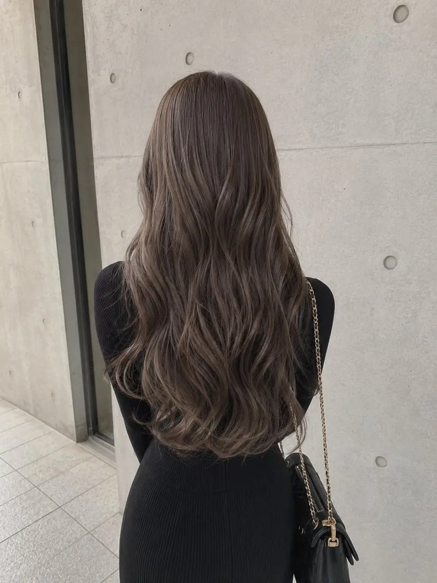 ロング カラー ベージュカラー オリーブベージュ オリーブ特化/透明感 /垢抜け/るき⭐️のヘアスタイル