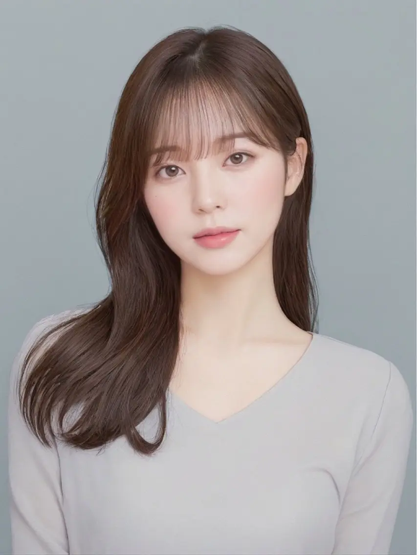 ロング 中顔面短縮 顔まわり新田大翔のヘアスタイル