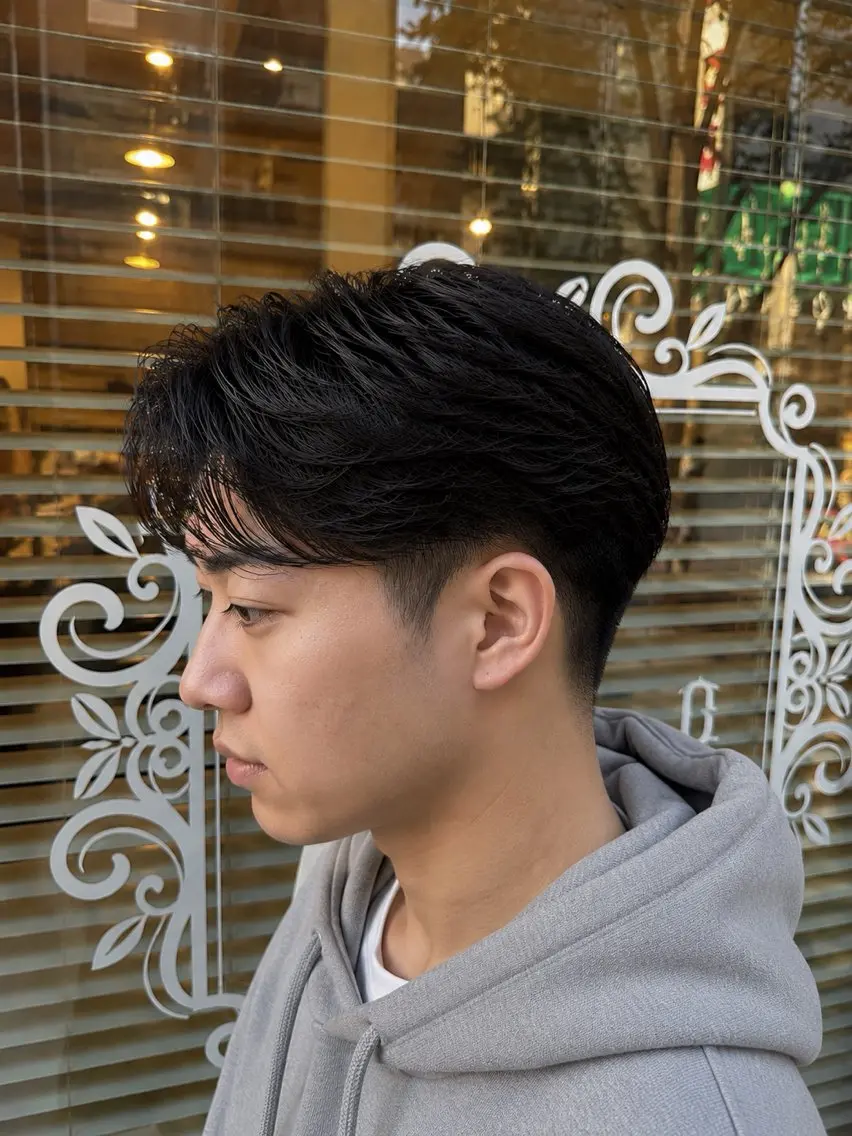 メンズ センターパート カット パーマ メンズ カット/カラー 惇のヘアスタイル